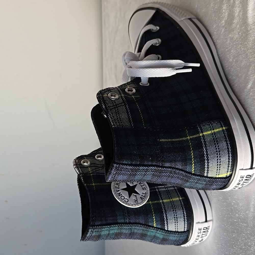 Chuck Taylor All Star Plaid A09325F Women's US 7.5 - Picture 2 of 3